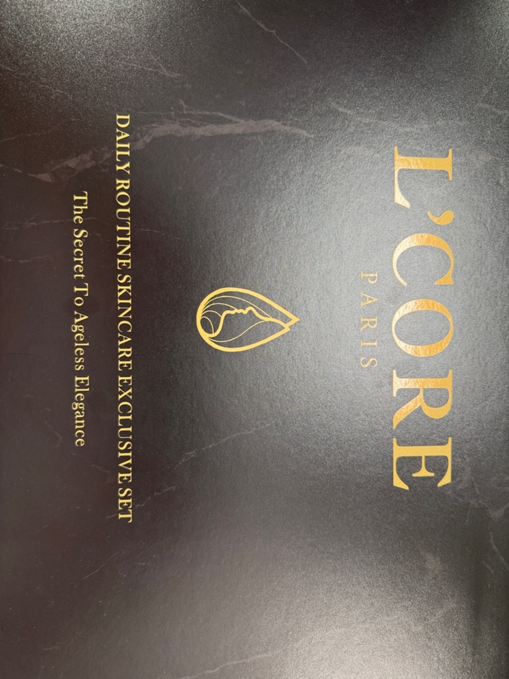 L'CORE Paris Daily Routine Skincare Set – Black & Gold